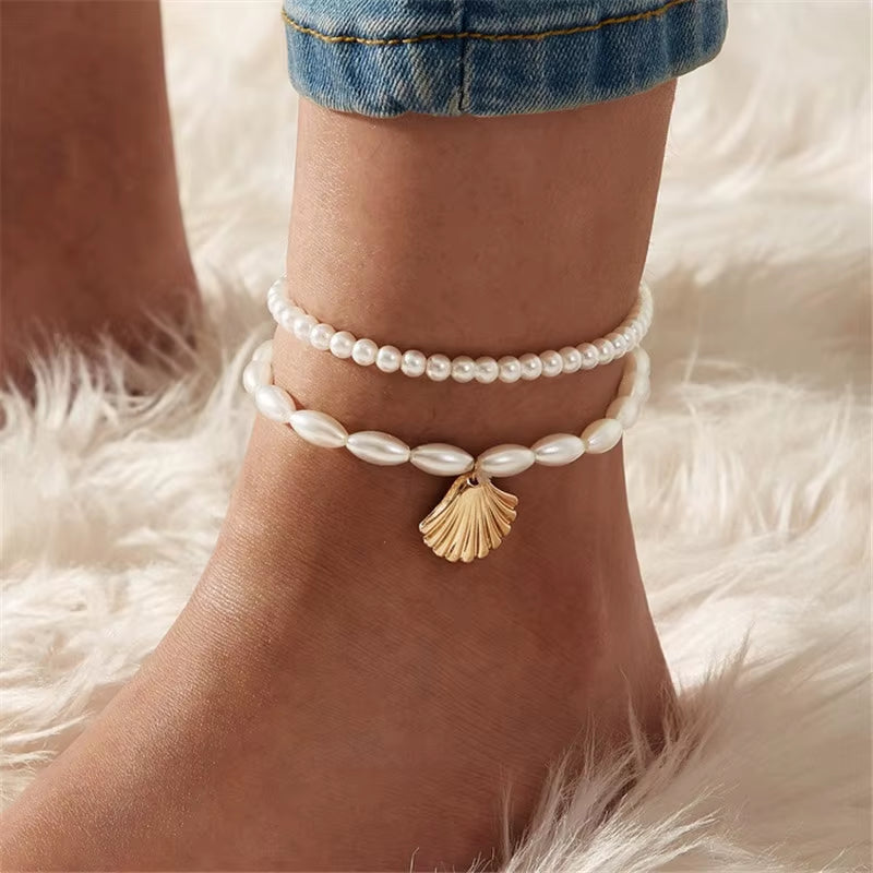 Chaines de cheville avec divers motifs
