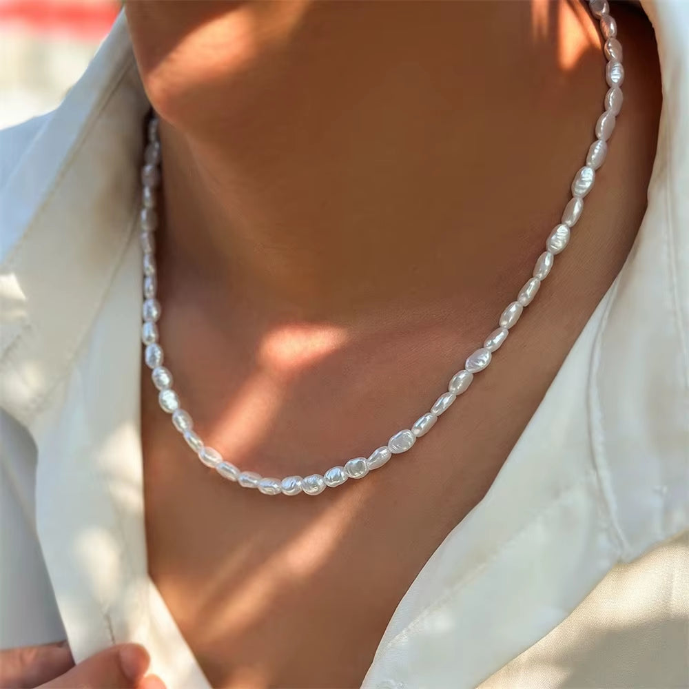 Collier de perles baroques