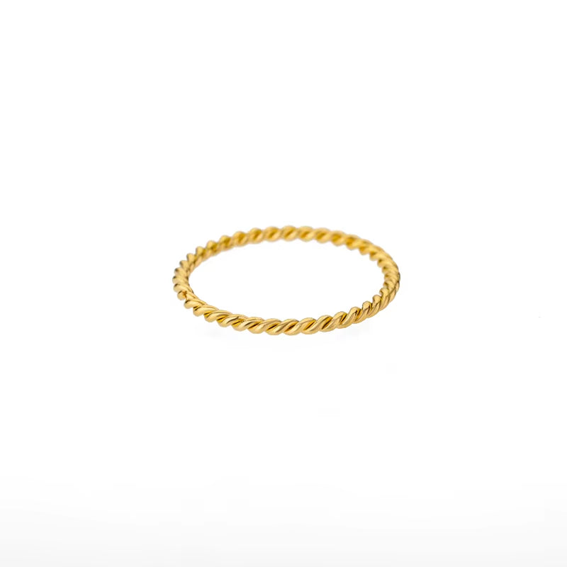 Anneau spirale torsadée en acier inoxydable