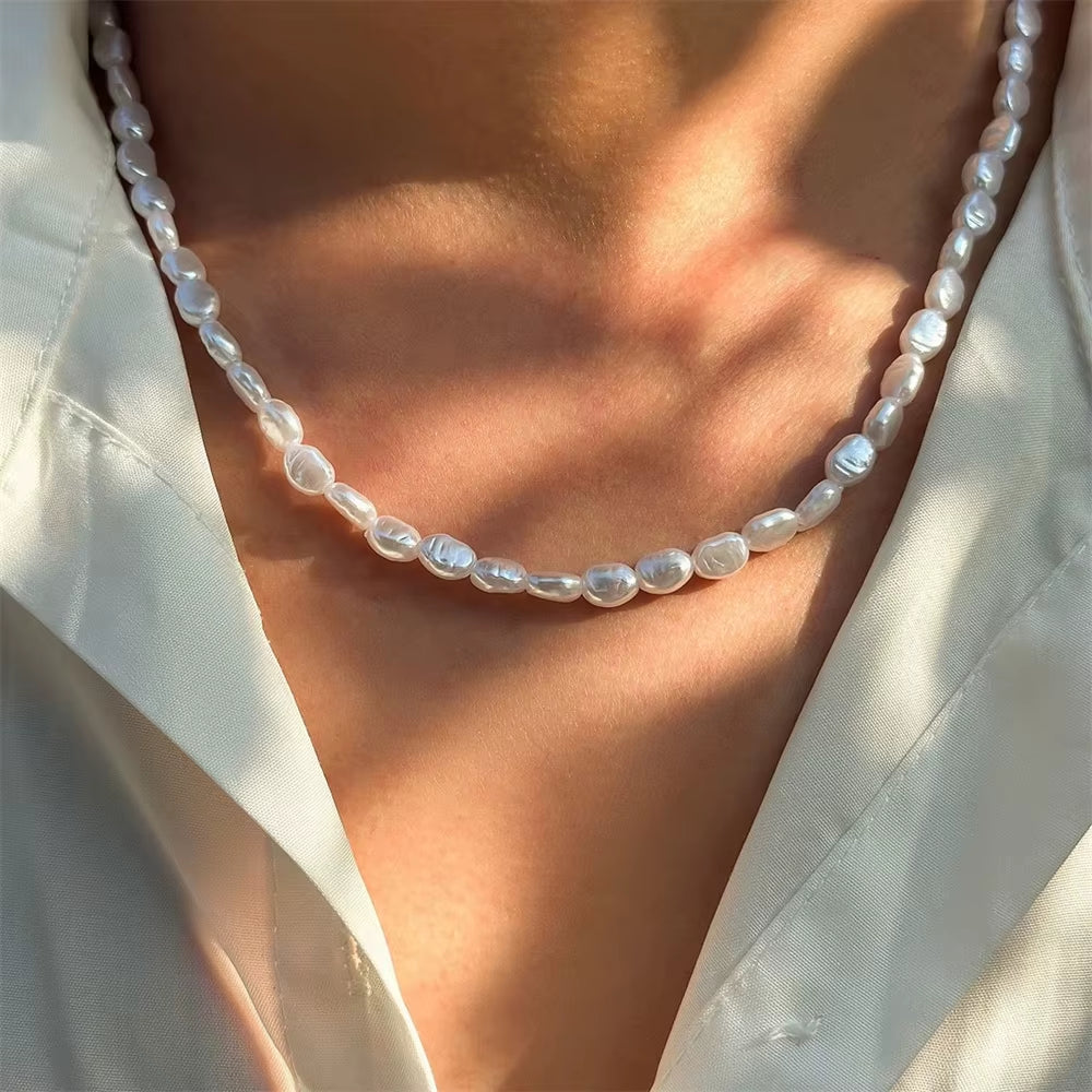 Collier de perles baroques