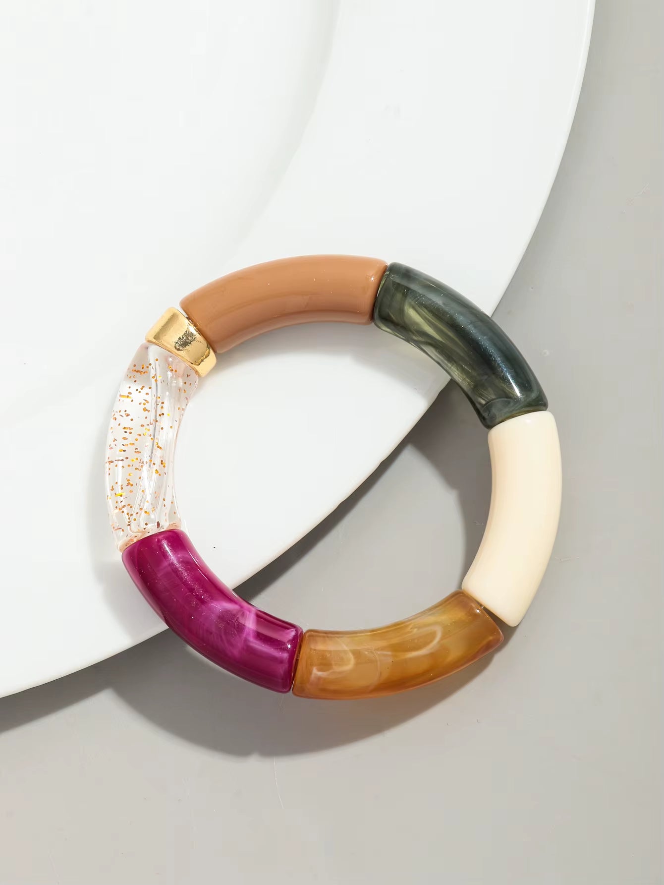 Bracelets empilables en Bambou épais