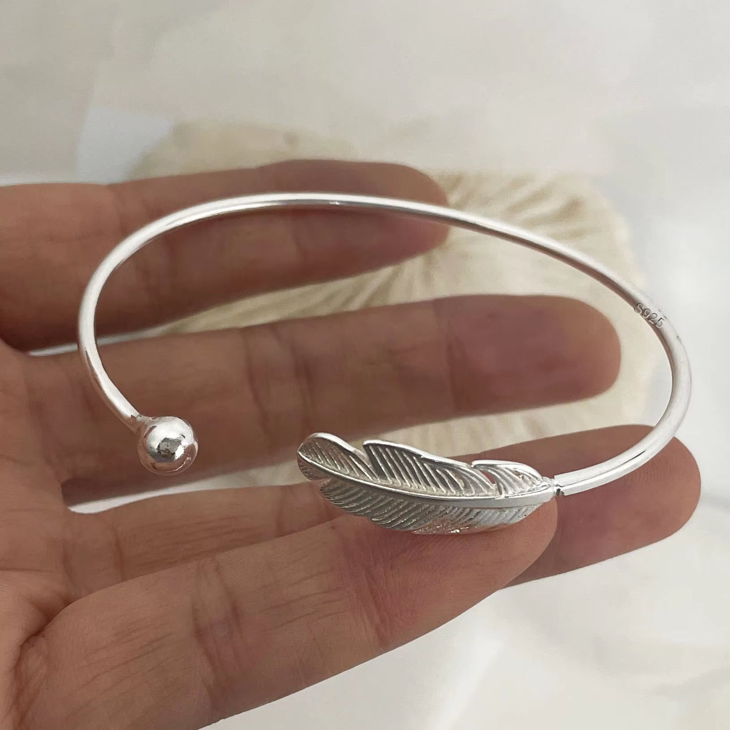 Bracelets Vintage simple en argent 925 massif