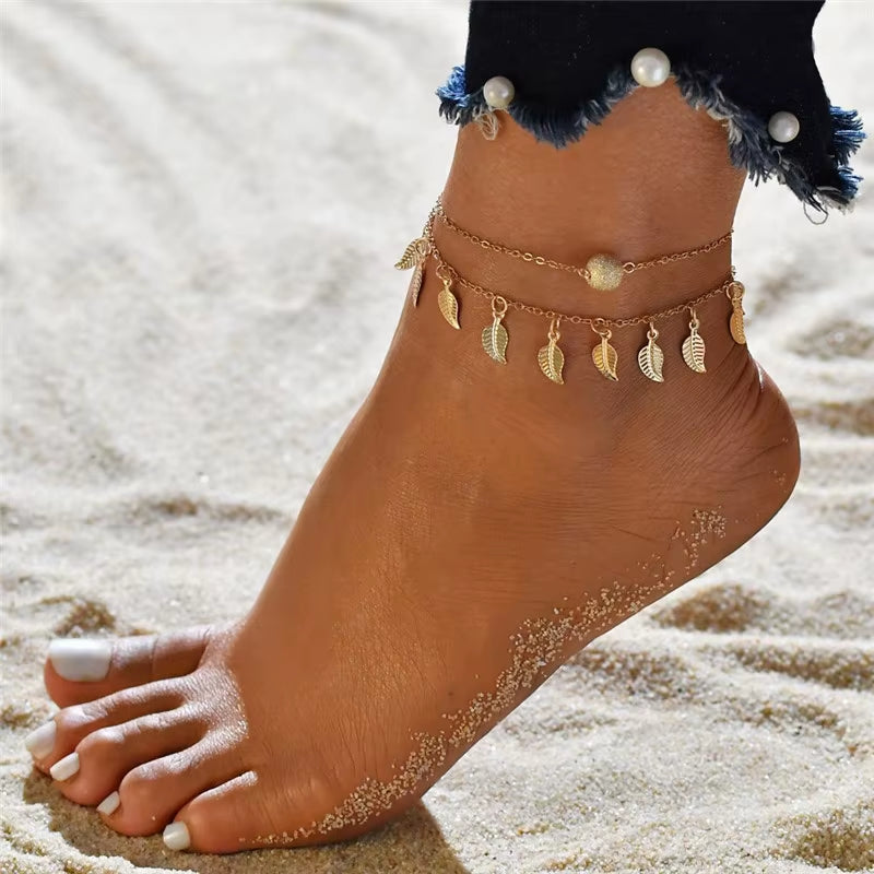 Chaines de cheville avec divers motifs