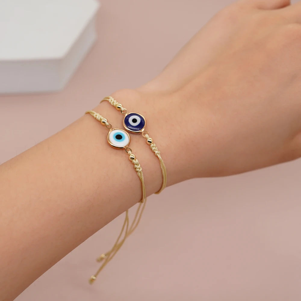 Bracelets réglable mauvais œil