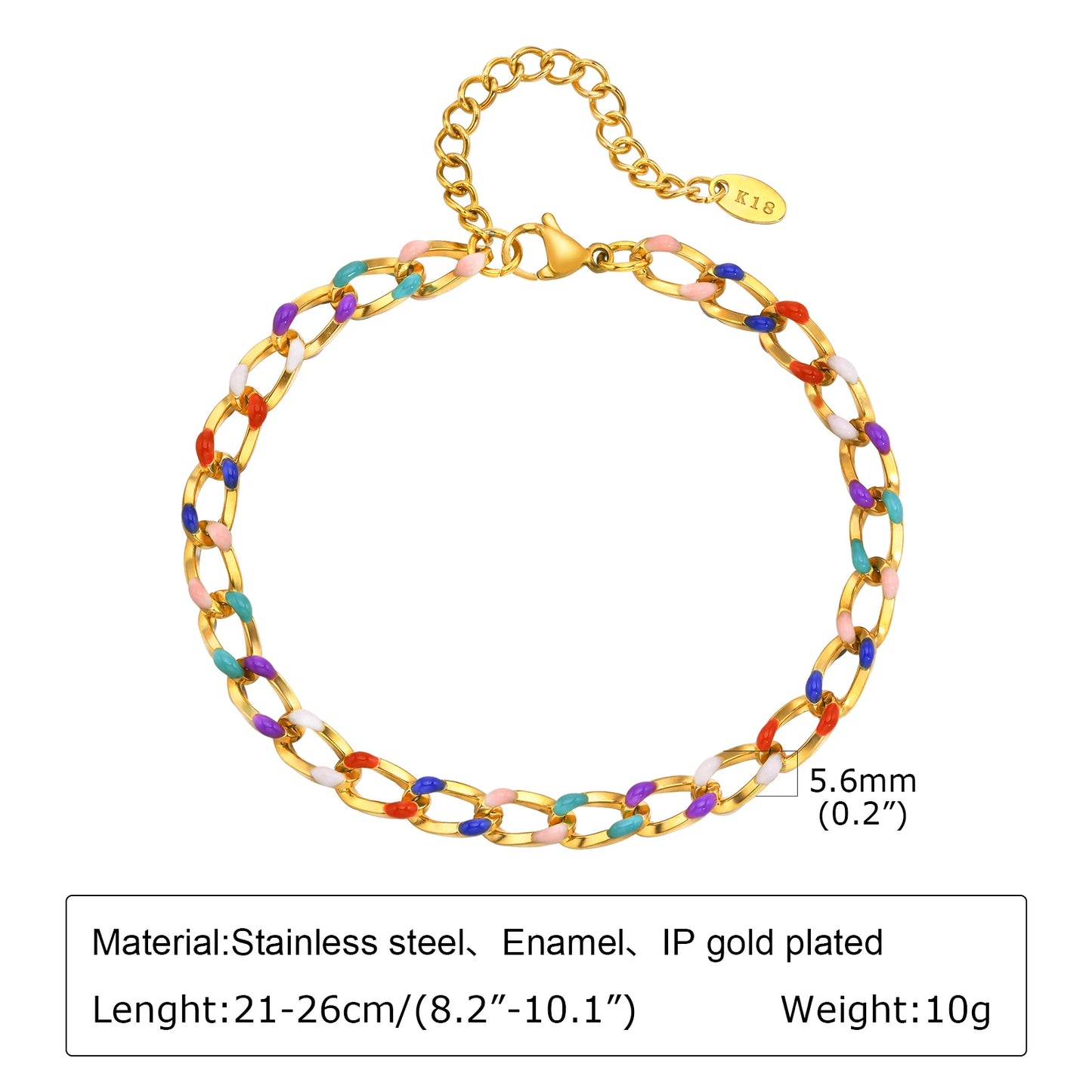 Chaine de cheville à perles dorés