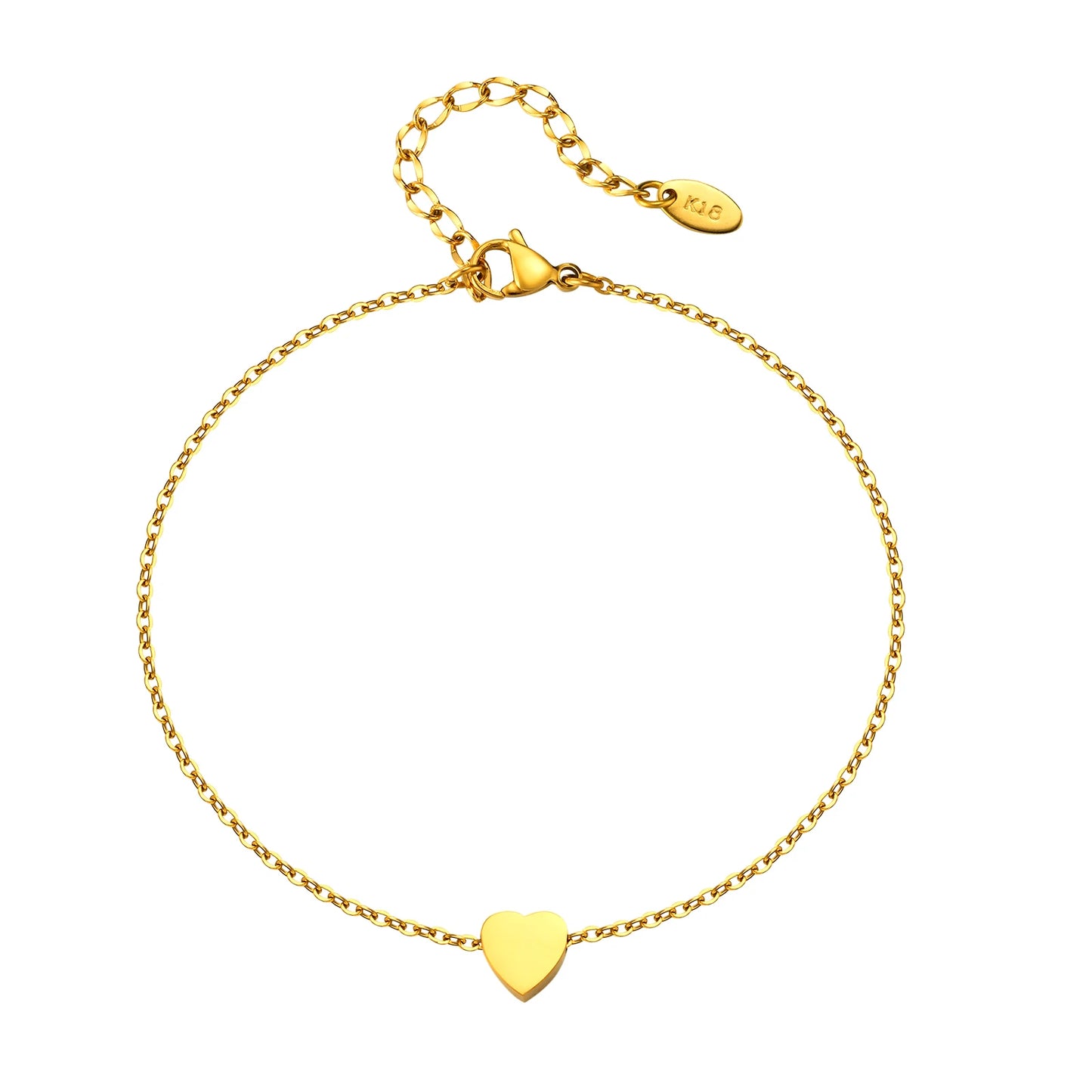 Chaine de cheville à perles dorés