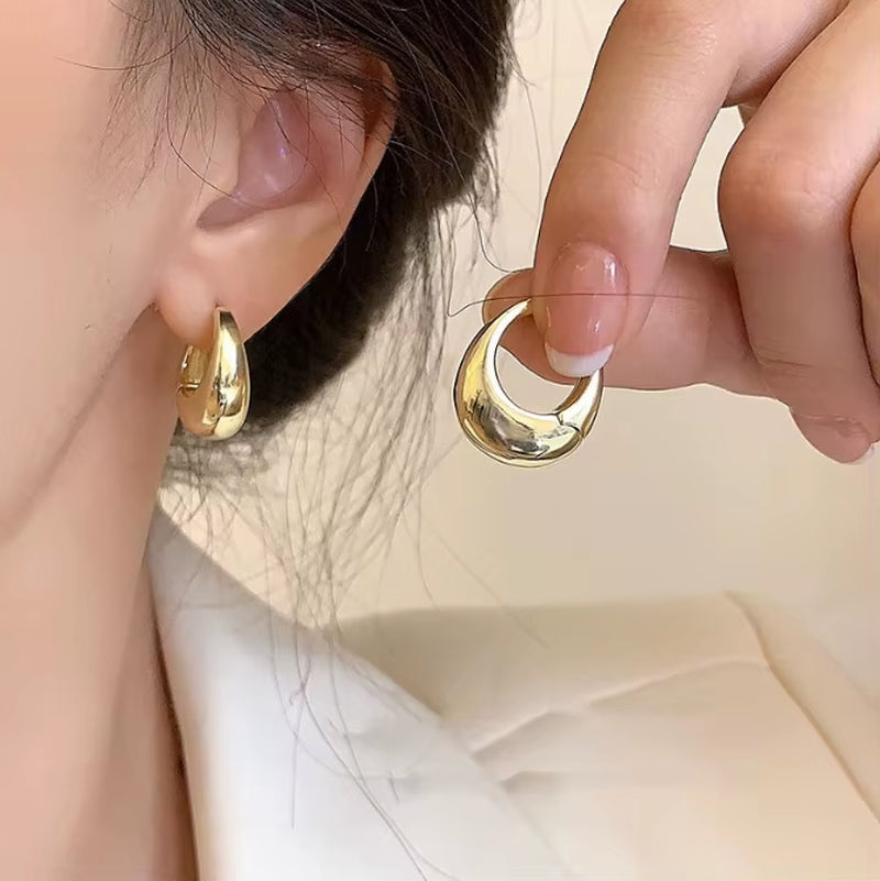 Boucle d'oreilles rondes en argent 925
