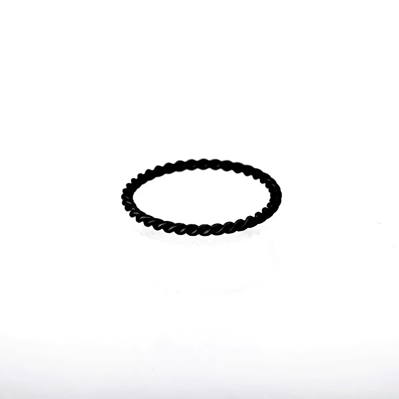 Anneau spirale torsadée en acier inoxydable