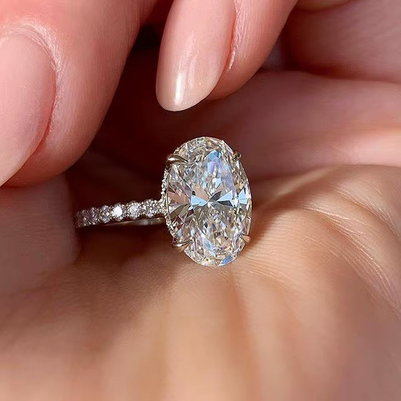 Bague pierre CZ quatre griffes