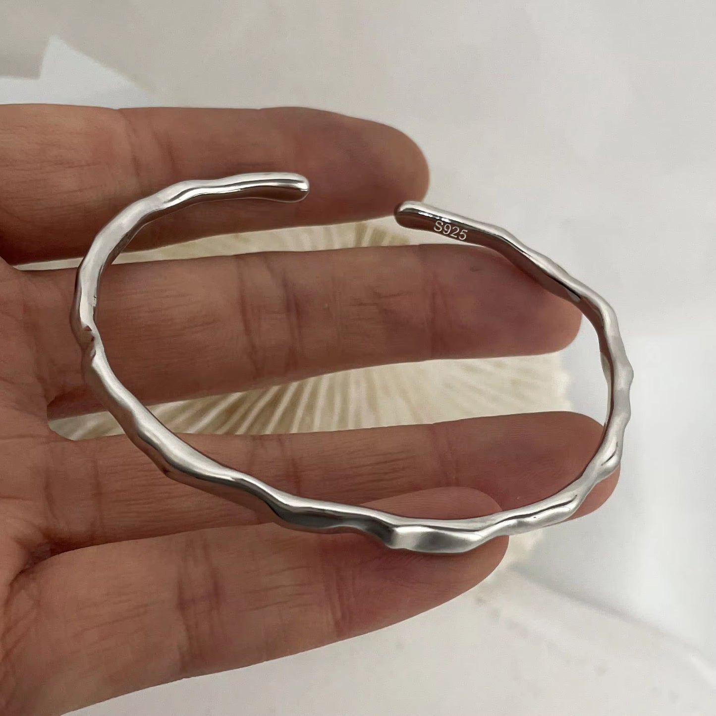 Bracelets Vintage simple en argent 925 massif