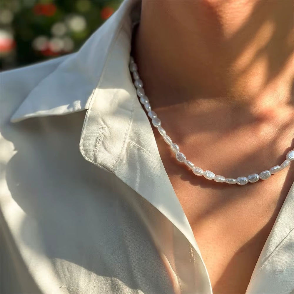 Collier de perles baroques