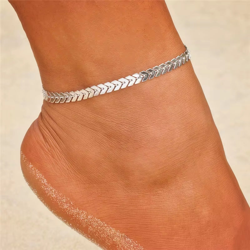 Chaines de cheville avec divers motifs