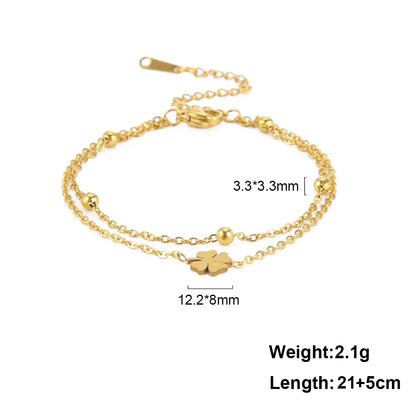Chaines de cheville plume en acier inoxydable couleur or et argent