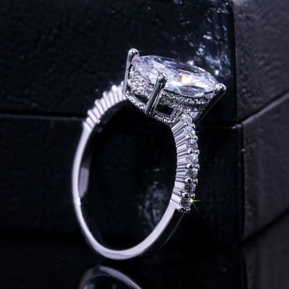 Bague pierre CZ quatre griffes