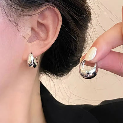 Boucle d'oreilles rondes en argent 925 