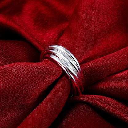 Anneux croisés Argent 925 sterling 