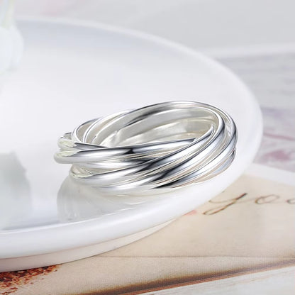 Anneux croisés Argent 925 sterling 