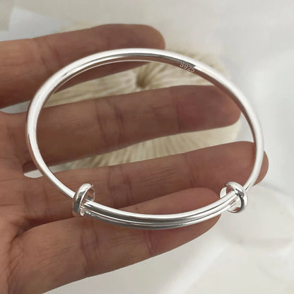 Bracelets Vintage simple en argent 925 massif
