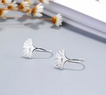 Boucles d'oreilles petites fleur de Ginkgo