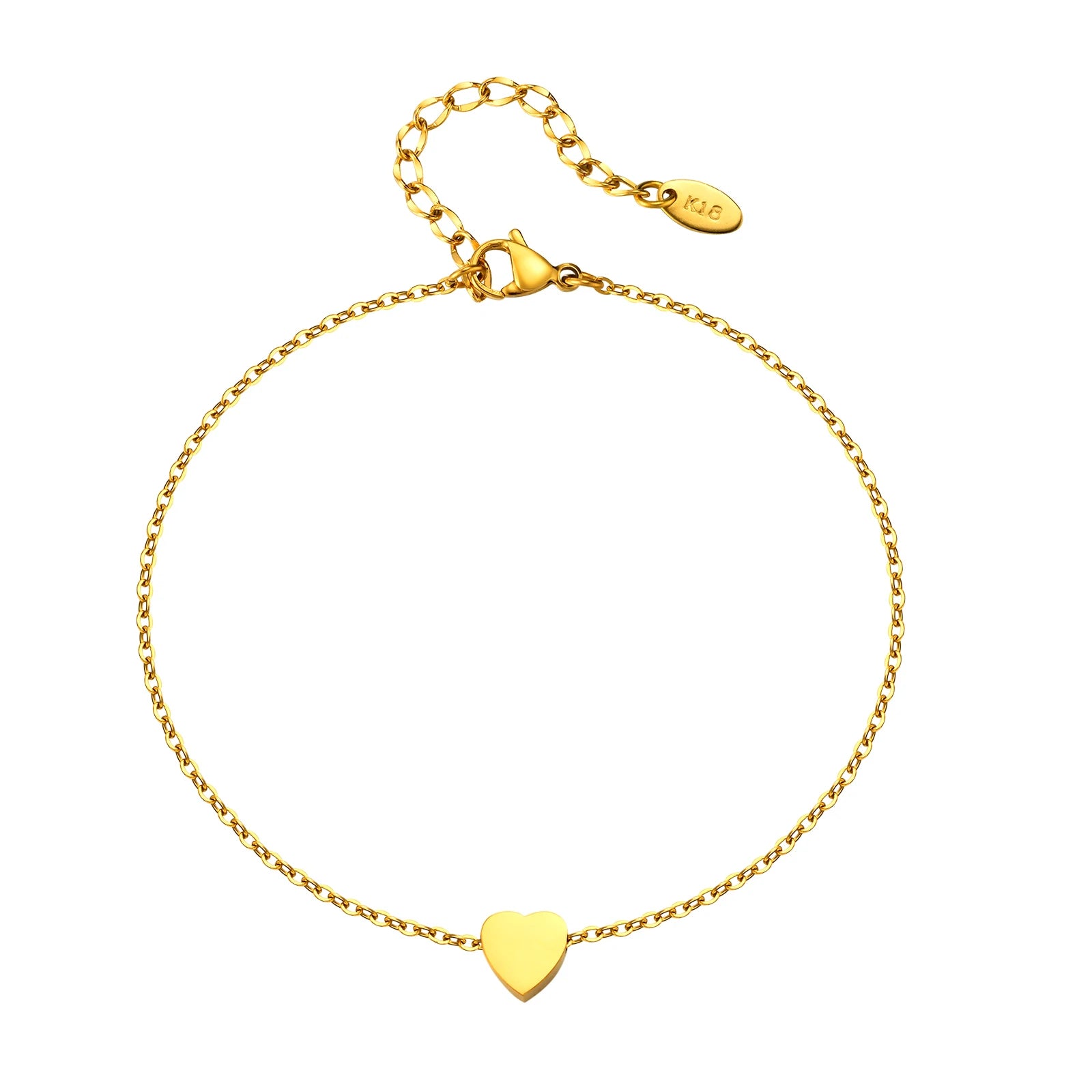 Chaine de cheville à perles dorés 