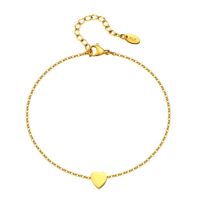 Chaine de cheville à perles dorés 
