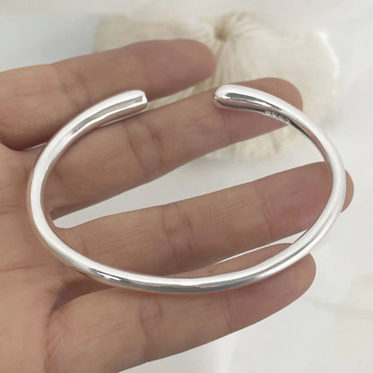 Bracelets Vintage simple en argent 925 massif
