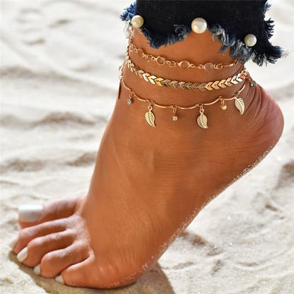 Chaines de cheville avec divers  motifs