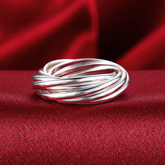 Anneux croisés Argent 925 sterling 